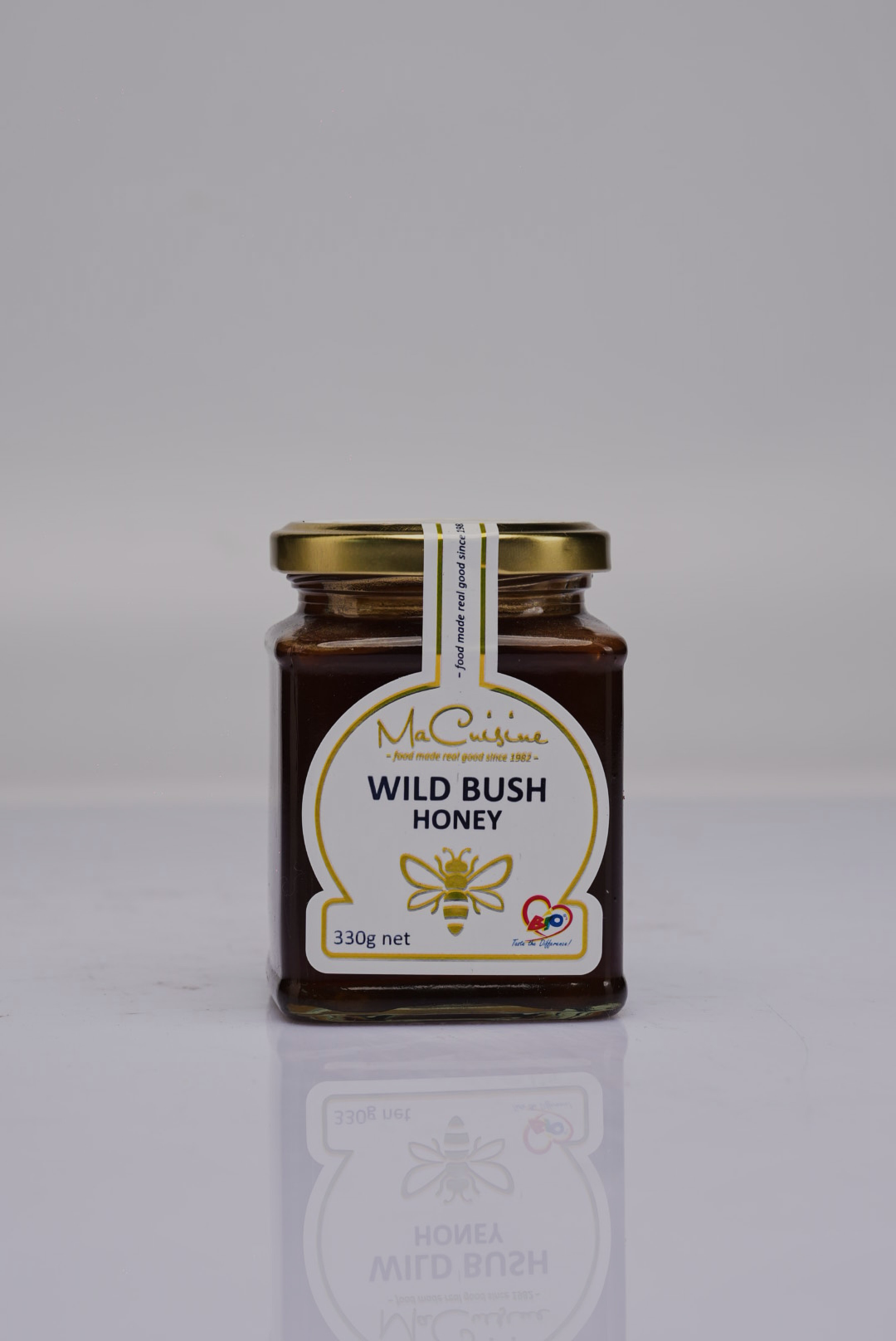 BIO WILD BUSH HONEY IN GLASS JAR 330G